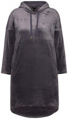 Ulla Popken 834550 Abito a maniche lunghe con cappuccio Antracite