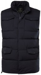 JP1880 834648 Gilet trapuntato con collo alto Blu scuro