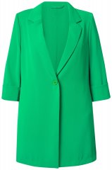 Ulla Popken 836165 Blazer lungo con maniche 3/4 Verde