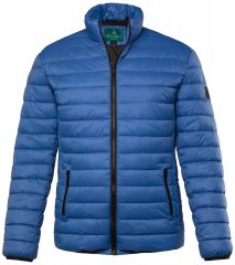 Boston Park 638 Giacca trapuntata bellyfit con collo alto Blu cobalto