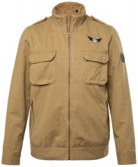 Men+ 641 Giacca in cotone con collo alto Camel