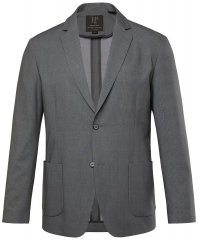 JP1880 Rimini Flexnamic Blazer in jersey a righe Grigio scuro