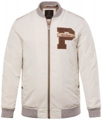 JP1880 836786 Giacca college con stemma Bianco panna