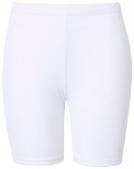 Ulla Popken 836805 Pantaloncini anti-sfregamento a pois Bianco