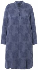 Ulla Popken 837069 Abito a fiori Blu scuro