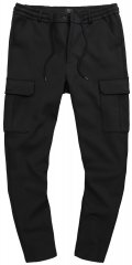 JP1880 New York Flexnamic Pantaloni in jersey con tasche cargo Nero