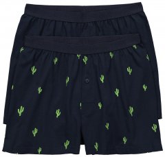 JP1880 837629 Boxer FLEXNAMIC® con stampa cactus Blu scuro confezione da 2