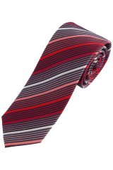 JP1880 837687 Cravatta in seta a righe extra lunga Rosso