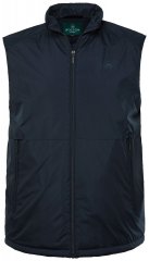 Boston Park 877 Gilet con collo alto e zip Blu scuro