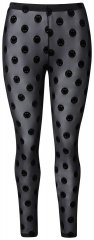 Ulla Popken 837949 Collant senza piede fantasia Nero