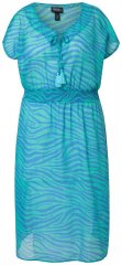 Ulla Popken 838483 Abito animalier Turchese