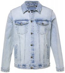 Men+ 394 Giacca di jeans con taschini Azzurro