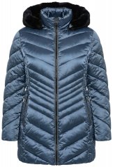 Ulla Popken 842013 Giacca trapuntata Blu denim