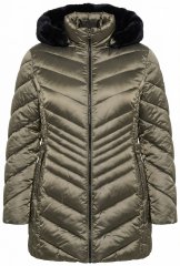 Ulla Popken 842013 Giacca trapuntata Marrone chiaro