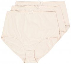 Ulla Popken 842435 Slip a vita alta confezione da 3 Beige
