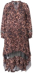 Ulla Popken 842979 Abito animalier Marrone