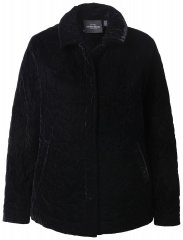 Ulla Popken 843244 Giacca di velluto Nero