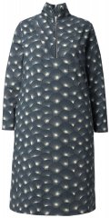 Ulla Popken 843506 Abito in felpa fantasia Nero