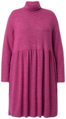Ulla Popken 844233 Abito in maglia a maniche lunghe Rosso bacca