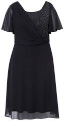 Ulla Popken 844356 Abito da sera Nero
