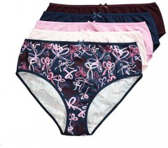 Ulla Popken 844495 Slip confezione da 5 Prugna