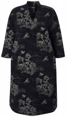 Ulla Popken 844739 Abito con maniche a 3/4 Nero