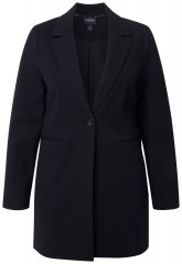 Ulla Popken 844842 Blazer in jersey Nero