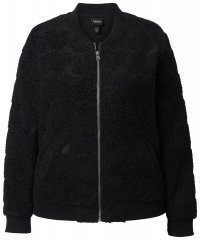 Ulla Popken 845262 Giacca teddy Nero