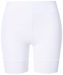 Ulla Popken 845319 Pantaloncini anti-sfregamento con pizzo Bianco