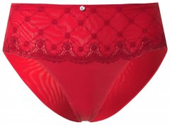 Ulla Popken 846235 Slip hipster con pizzo Rosso