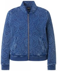 Ulla Popken 847035 Giacca trapuntata Blu denim