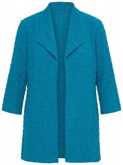 Ulla Popken 847042 Cappotto di lana Petrolio