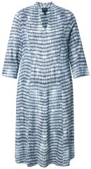 Ulla Popken 847643 Abito in jersey a righe Blu scuro