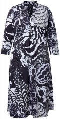 Ulla Popken 847972 Abito in maglia a fiori Bianco