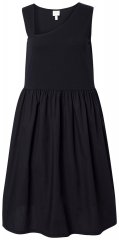 Ulla Popken 848305 Abito midi senza maniche con scollo a V Nero