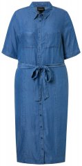 Ulla Popken 848491 Abito chemisier Blu denim