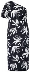 Ulla Popken 848510 Abito midi a fiori Nero