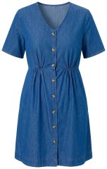 Ulla Popken 848597 Abito chemisier Blu denim