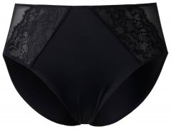 Ulla Popken 848693 Culotte con pizzo Nero