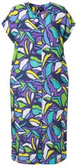 Ulla Popken 848980 Abito chemisier a fiori Lilla