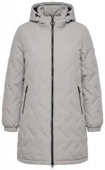 Ulla Popken 849552 Cappotto trapuntato Grigio