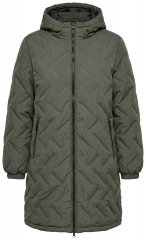 Ulla Popken 849552 Cappotto trapuntato Verde oliva