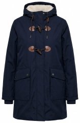 Ulla Popken 849619 Giacca HYPRAR impermeabile con fodera in teddy Blu scuro