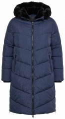 Ulla Popken 850041 Cappotto trapuntato Blu scuro