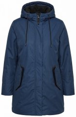 Ulla Popken 850794 Cappotto tecnico Blu scuro