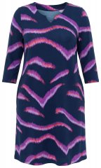 Ulla Popken 850920 Abito in jersey Blu scuro