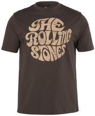 JP1880 851001 Rolling Stones Retro Logo T-shirt Nocciola