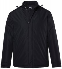 Men+ 552 Giacca con cappuccio e fodera leggera Nero