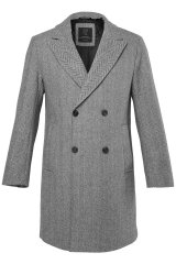 JP1880 851613 Doppiopetto Cappotto in lana Grigio scuro