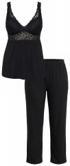 Ulla Popken 851693 Pigiama Nero